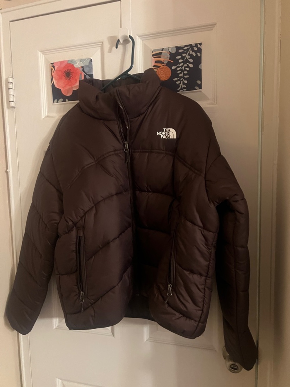 The North Face Dark Brown Quilted Puffer Jacket